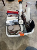 Stone sealer, CLR, silicone, mouse killer, extension cord, water hose and more