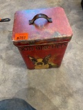 Metal dog treat box