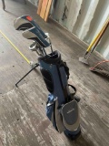 Golf clubs and bag