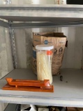 Zip ties, misc brackets , wooden item