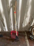 Plastic rake and poop scooper