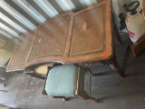 Antique desk with chair