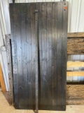Barn door with hardware Measurements in photo *BUYER IS RESPONSIBLE FOR LOADING*