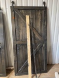 Barn door with hardware Measurements in photo *BUYER IS RESPONSIBLE FOR LOADING*