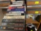 various VHS tapes and storage drawers