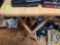 foldable wood table not contents on top