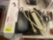 remote; extender; power strip; Sony DVD player; misc
