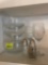 bowls; salt and pepper shakers; wine glasses