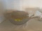 vintage gold-rimmed frosted glass catch alls