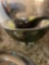silver gravy dish; silver bowl