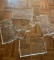 Orchid Crystal party set; 8 pieces; 4 cups; 4 trays