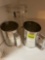 hand crank sifters; storage containers