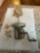 antique butter churner; broaches