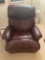 brown leather recliner