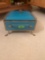 vintage turquoise dish holder
