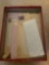 stationary box; letters, envelopes, misc
