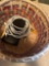 wicker basket w/ cords; pens; Neosporin