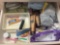 hospital socks; toothbrushes; toothpaste; misc