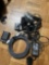 Sony video recorder; charger; cords; misc
