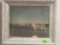 sail boat picture and wood frame