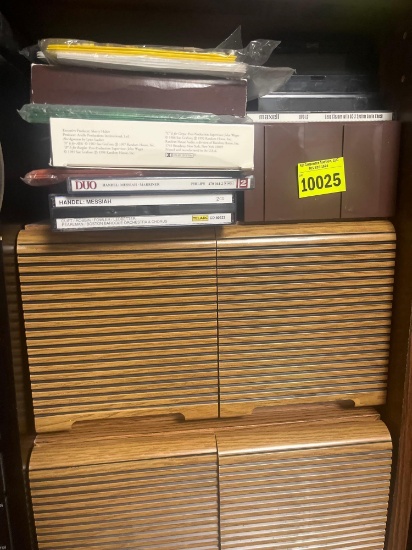 various cassette tapes and cds