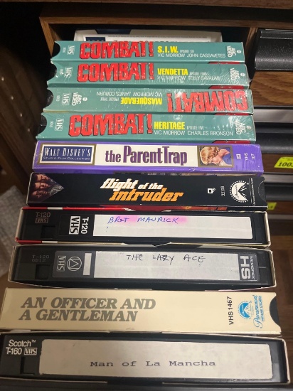 various vhs tapes