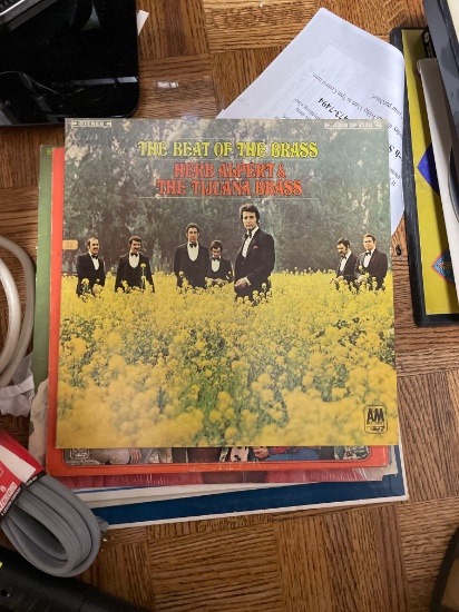 various vinyl records