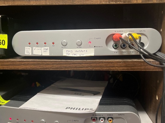 LG stereo and DVD player; Philips HDD dvd recorder