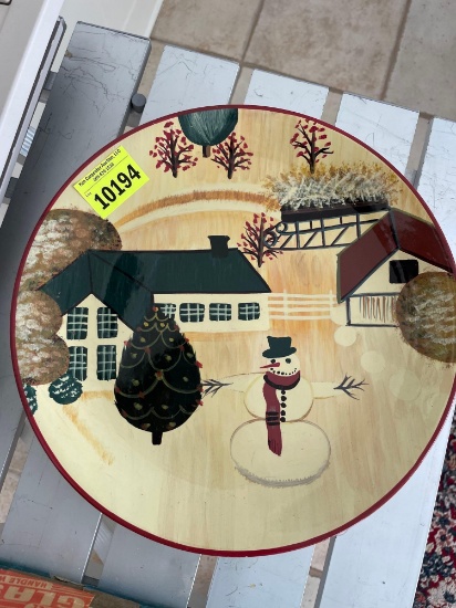 Christmas display plate