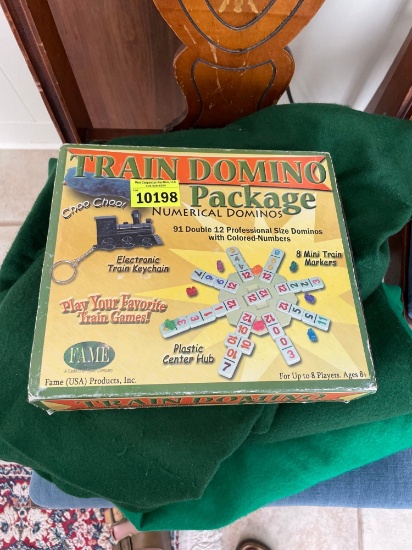Train domino package; poker table cloths
