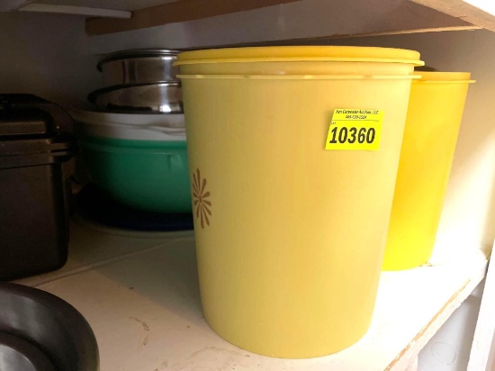 storage containers; mixing bowls; misc