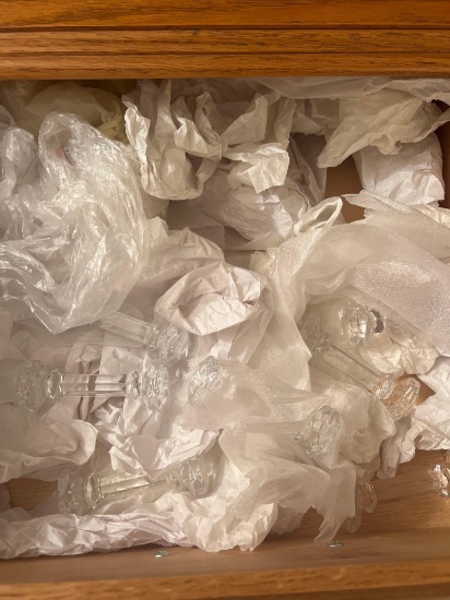 crystal glass knife rests