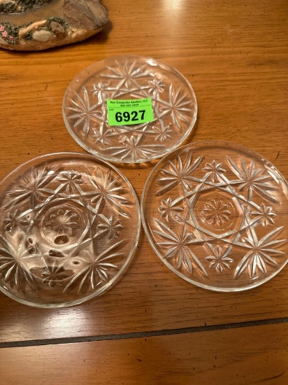 crystal glass coasters