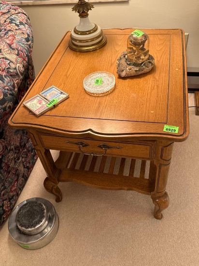 wooden side table