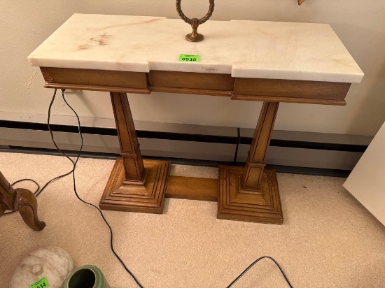 vintage marble table