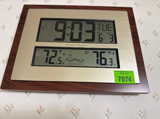 Clock and thermometer