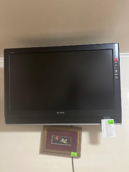 31 inch mounted Sony tv