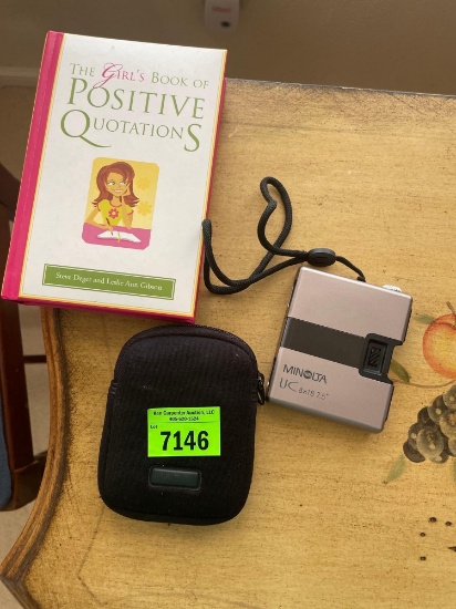 Minolta binoculars and girls book of positive quotes