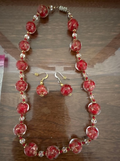 necklace and earring set