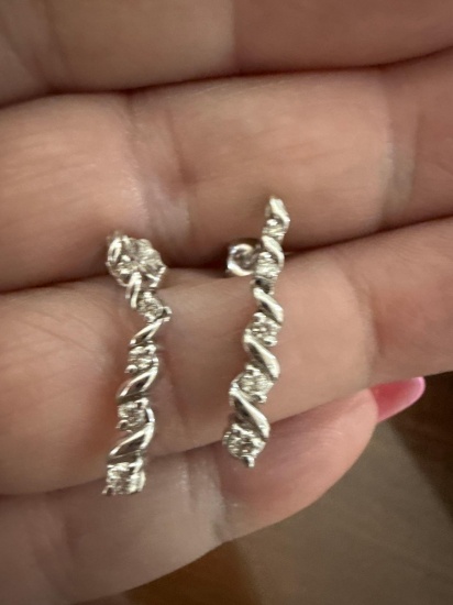 earrings and pendant