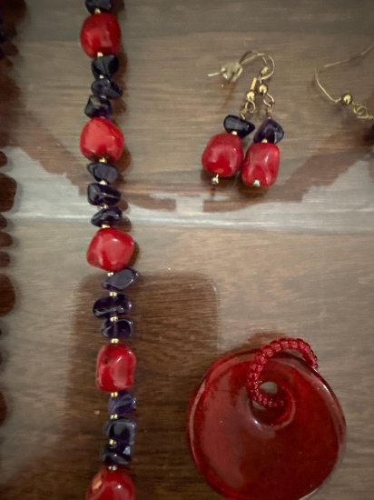 necklace and earring set