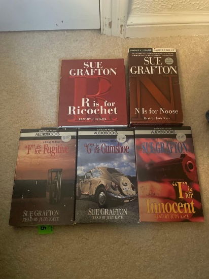 Sue Grafton cassette tape audiobooks