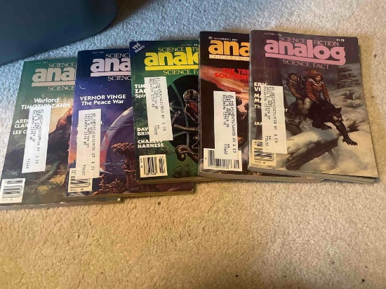 vintage science fiction analog comic books
