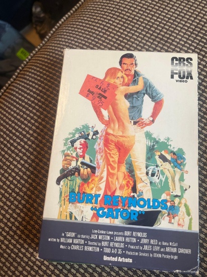 Burt Reynolds Gator VHS tape