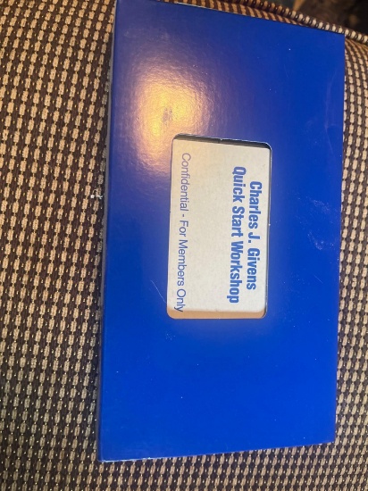 Charles J. Givens Quick Start Workshop VHS tape