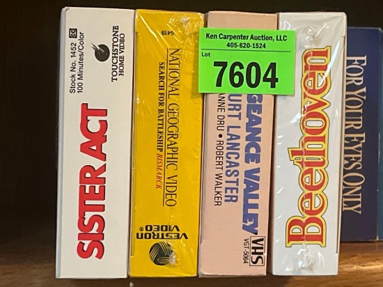 various VHS tapes