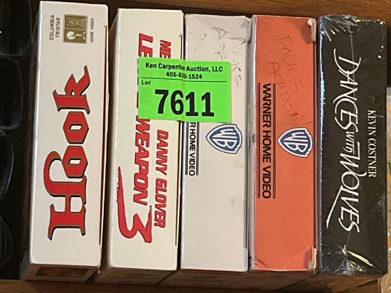 various VHS tapes