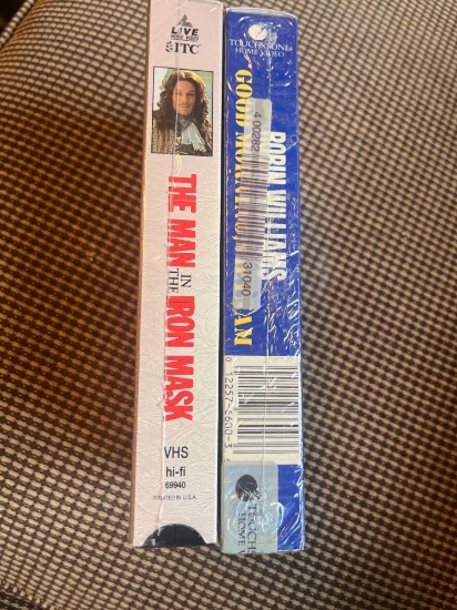 The Man in the Iron Mask; Good Morning Vietnam VHS tapes