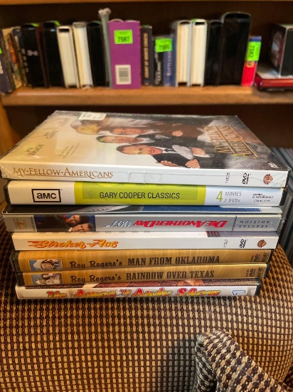 various movie DVDs