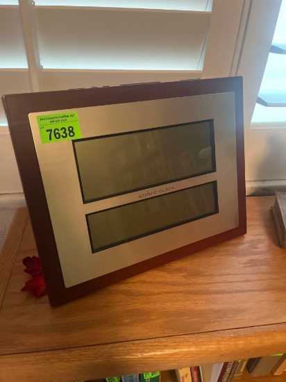 digital weather and calendar clock